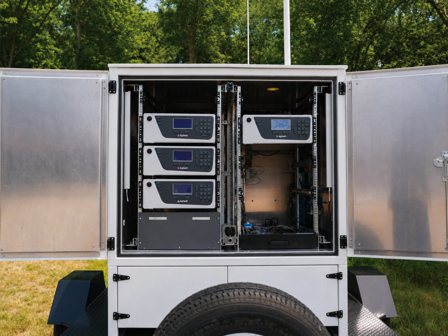 DETECT™ Max high-capacity ambient air monitoring enclosure with dual analyzer racks